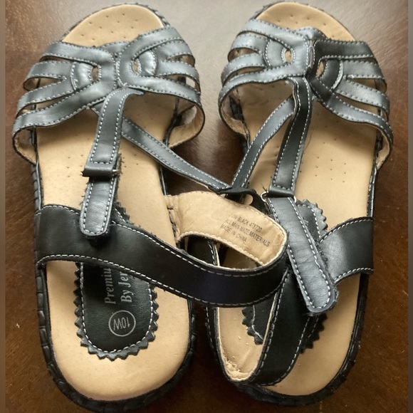 Ladies Size 10 W Premium Comfort by Jennifer Lauren Strappy Sandals Pumps - Picture 7 of 12